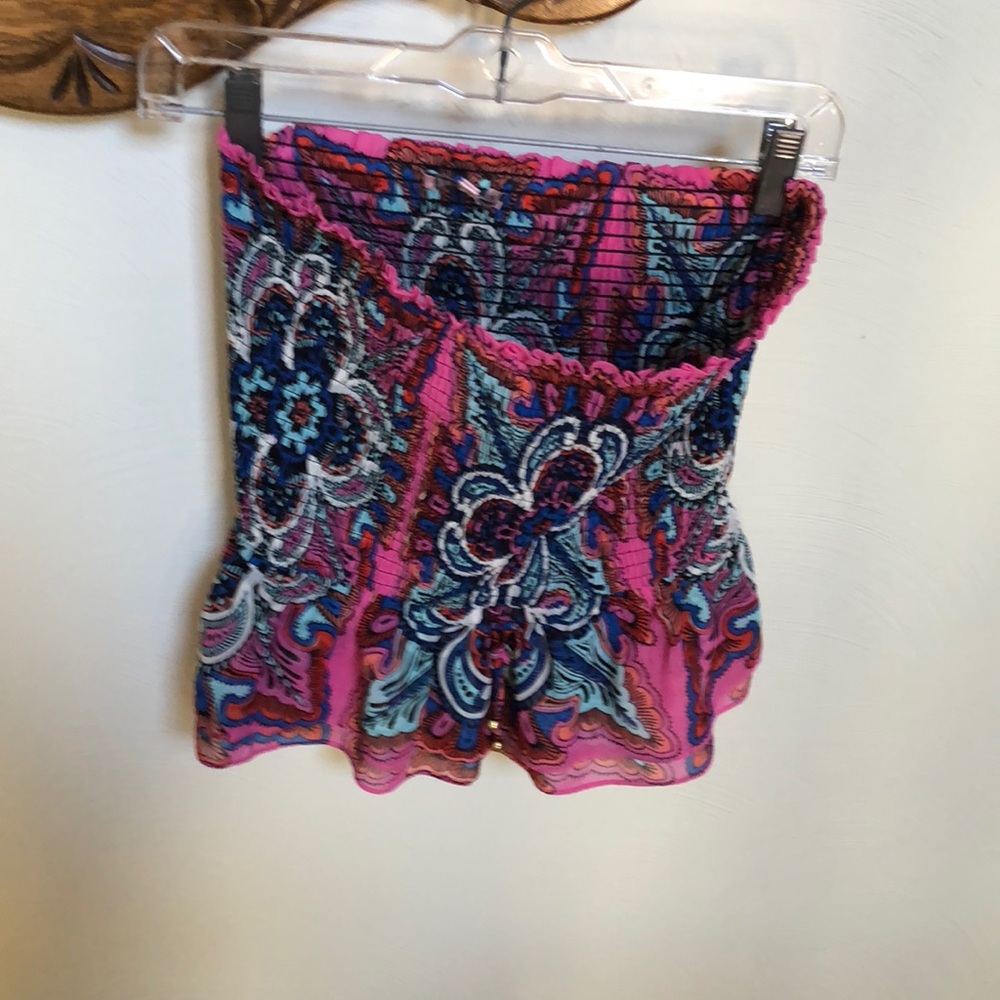 Paisley print tube top
